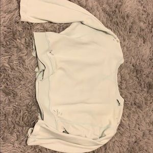 Ripped mint long sleeve